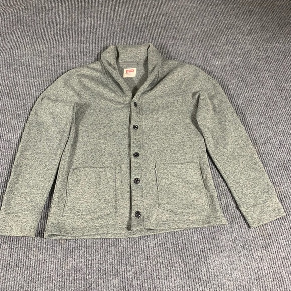 Levi's Sweaters - Levis Sweater Womens XL‎ Fits Large Cardigan Shacket Collared Pockets Comfort
